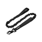 OneTigris Bungee Dog Leash 110, black shock absorbing tactical leash with padded handle