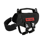 OneTigris BEAST MOJO Small Dog Harness, black tactical no pull puppy harness