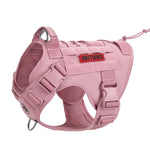 OneTigris Fire Watcher Mountbatten Pink tactical dog harness side view with padded chest plate