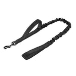 Black OneTigris 110 bungee shock absorbing dog leash, tactical no pull design