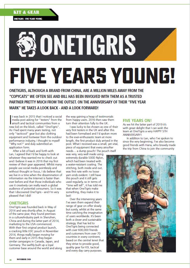 ONETIGRIS: 5 YEARS YOUNG!