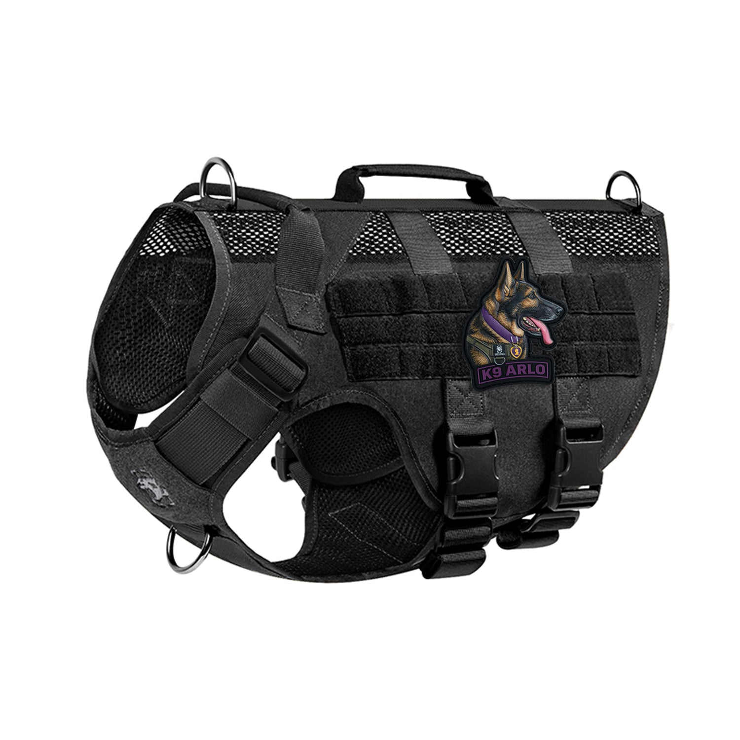 K9 ARLO’S LIMITED-EDITION PURPLE HEART PATCH WITH HARNESS: PAY IT FORWARD PATCH SET 