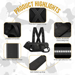 Key component highlights of OneTigris SUPPORT RIDGE dog carry harness