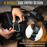 4-buckle side entry design of OneTigris TACTICLITE harness for easy on/off