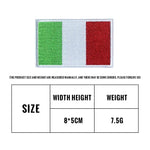 Italy national flag morale patch, hook-and-loop embroidered patch for tactical dog gear