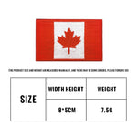 Canada national flag morale patch, hook-and-loop embroidered patch for working dog gear