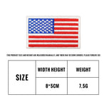 Embroidered US flag morale patch, 8x5cm hook-and-loop patch for tactical dog harnesses, vests and MOLLE gear