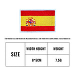 Spain national flag morale patch, hook-and-loop patch for tactical dog harnesses