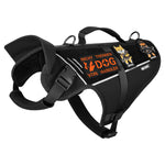 Side profile of the OneTigris FortiFur harness displaying the protective functional fabric and adjustable straps.