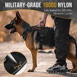 Close-up of 1000D nylon material and top handle on OneTigris TACTICLITE harness
