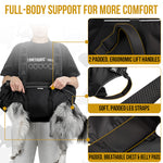 Full-body padded support design of OneTigris SUPPORT RIDGE dog carry harness