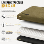 Multi-layer slow rebound memory foam orthopedic dog bed structure, supportive cushion mat for dog joint pain relief