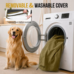 Removable machine washable cover orthopedic dog bed mat, easy clean tactical foldable dog crate pad