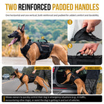 TITAN-FLOW dog harness with horizontal and vertical padded control handles