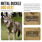 1000D nylon metal buckle dog harness with breathable mesh padding
