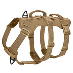 Coyote Brown OneTigris T-BONE Tactical Dog Harness, durable no pull tactical vest