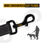 OneTigris dog leash 360‑degree swivel snap hook, anti‑twist heavy duty metal clip, easy hook tactical dog walking leash for medium large breed dogs
