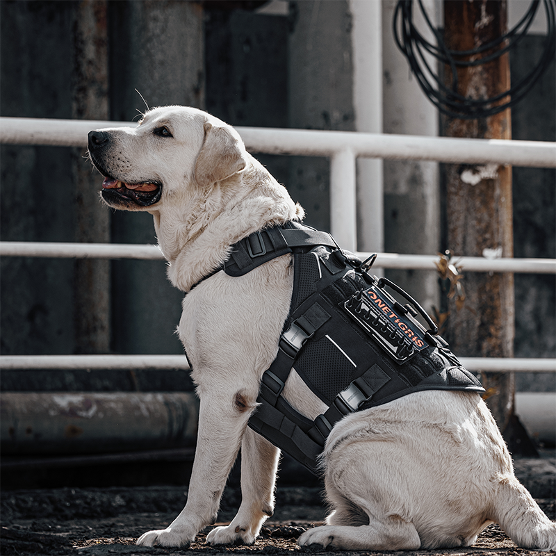 OneTigris No Pull Dog Harness for Medium Large Dogs Outdoor Reflective Serv GROVER Tactical Dog Harness